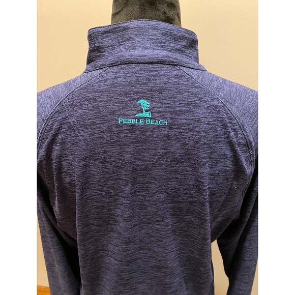 Pebble Beach Pullover Shirt  Activewear Performance Quarter Zip Size Medium NWT - Picture 3 of 10